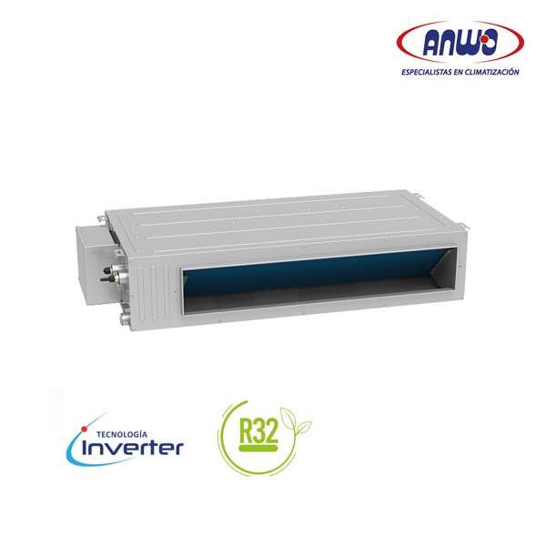 AIRE ACONDICIONADO SPLIT DUCTO BAJA SILUETA 12.000 BTUH INVERTER R32